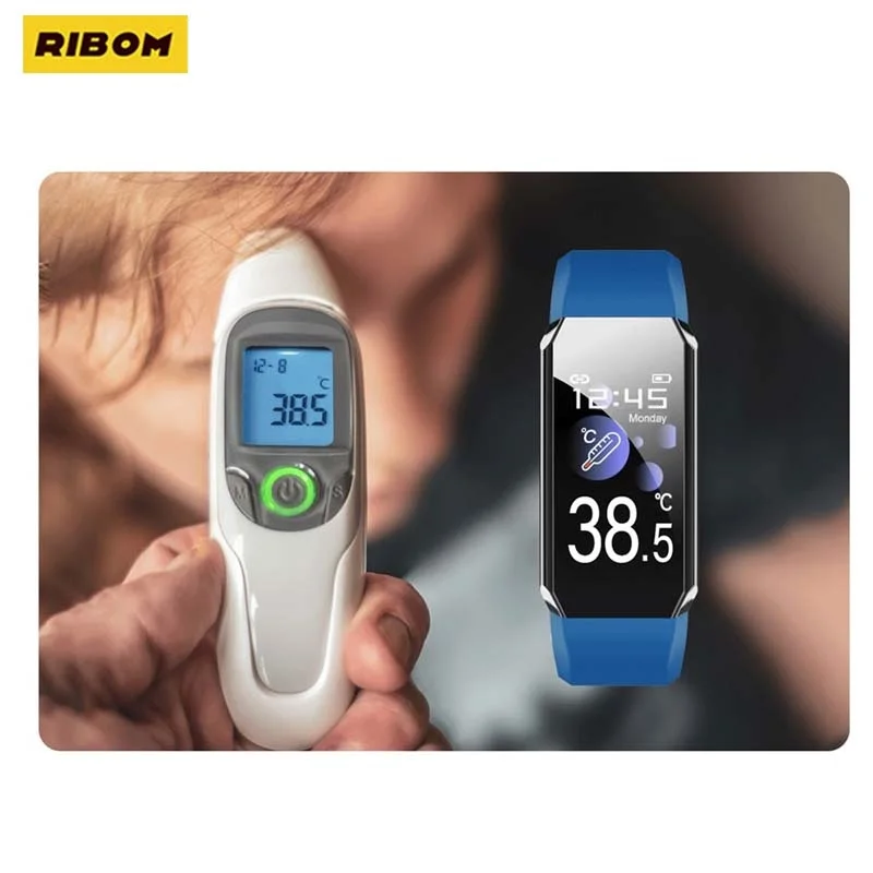 

New 2022 Smart Watch Thermometer Blood Pressure Bracelet Body Fitness Bracelet Sport Waterproof Smart Band Watches For Men Or