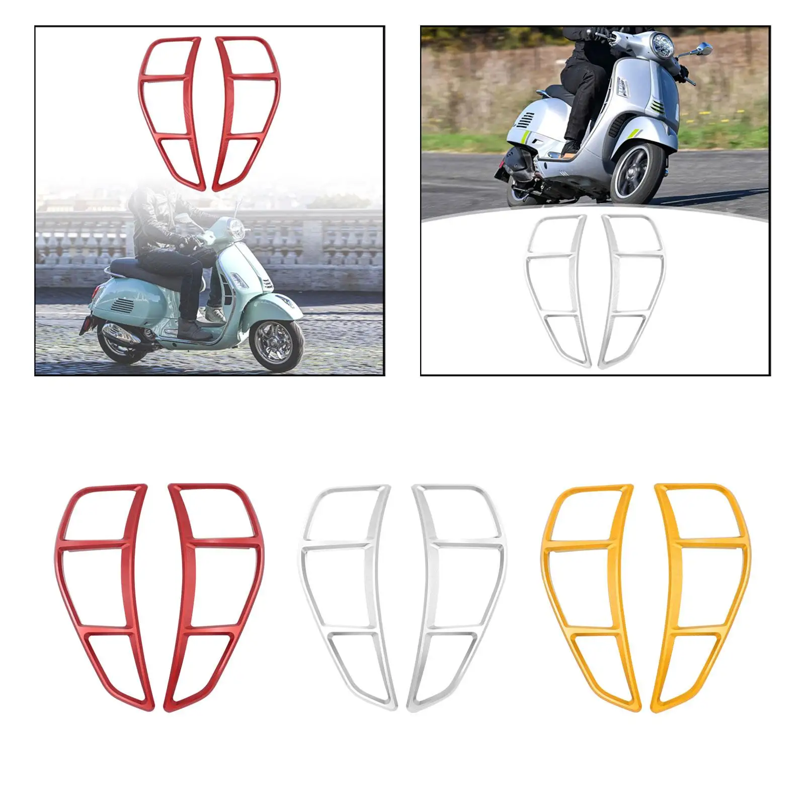 2 шт. решетка радиатора из алюминиевого сплава для Vespa GTS 125 300