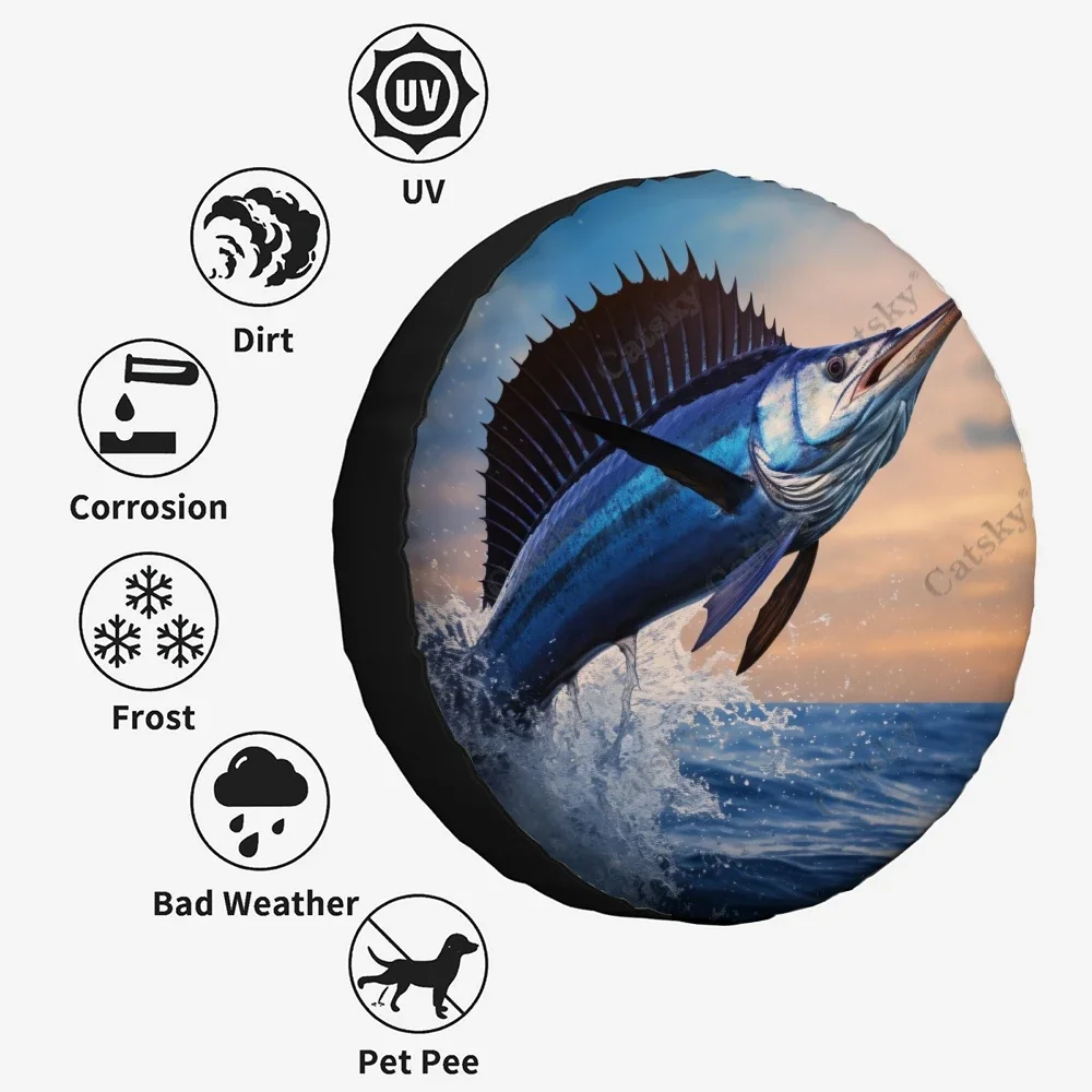 Универсальная крышка для запасных колес Marlin полиэстеровый чехол прыжков из воды
