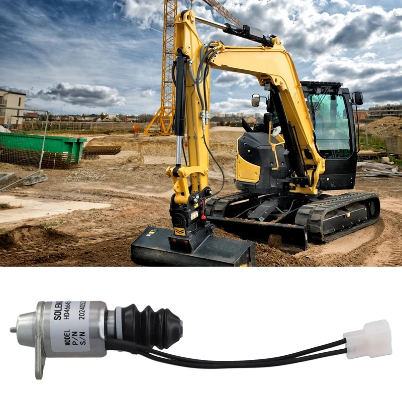 12V Электромагнит отключения подачи топлива 1510SP-12ETS для судового двигателя Yanmar 2YM15