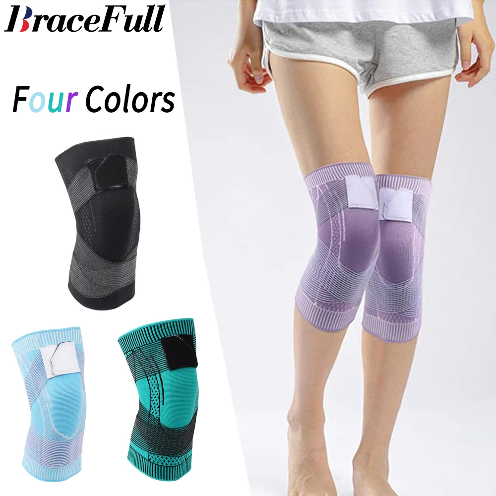 

Наколенники компрессионные для мужчин и женщин, спортивный бандаж для тяжелой атлетики, обхват суставов, 1 шт.