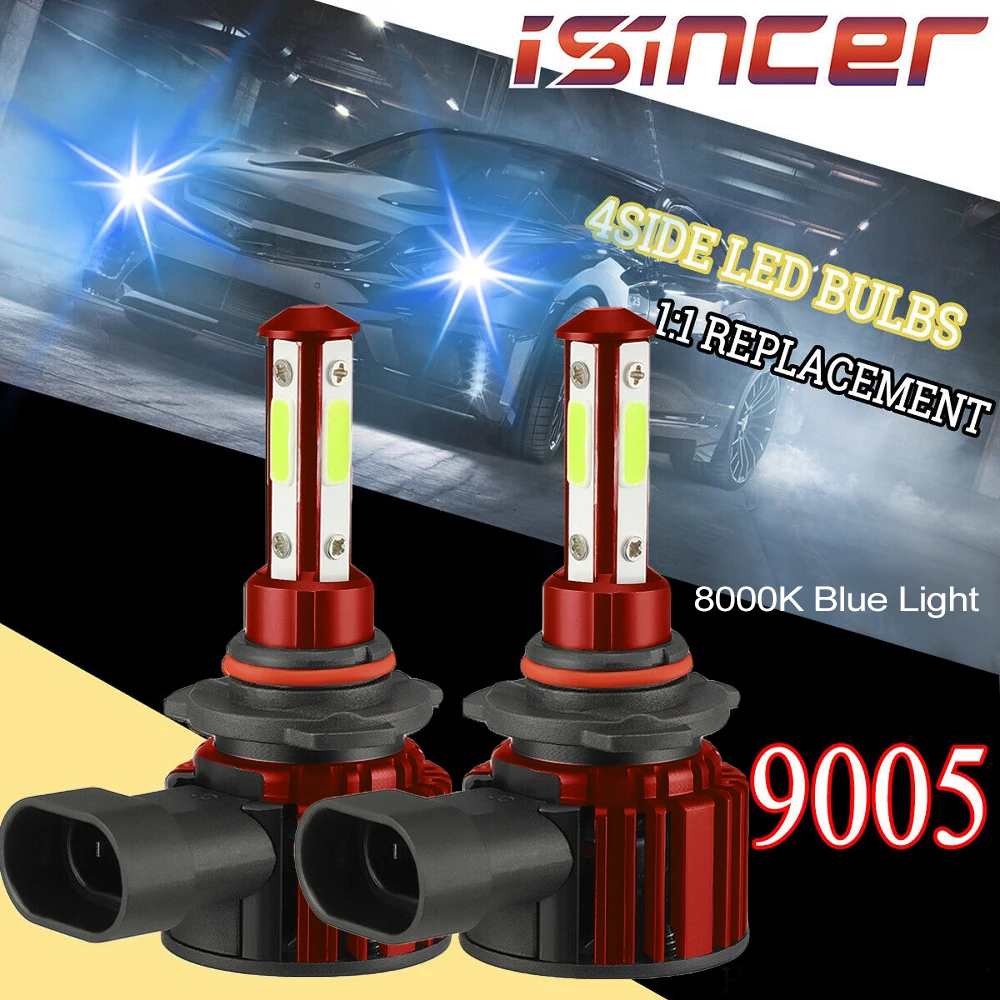

9005 HB3 9006 HB4 Car LED Headlight Bulbs H7 H11 H8 H9 8000K Auto Fog Lamp Day Running Light