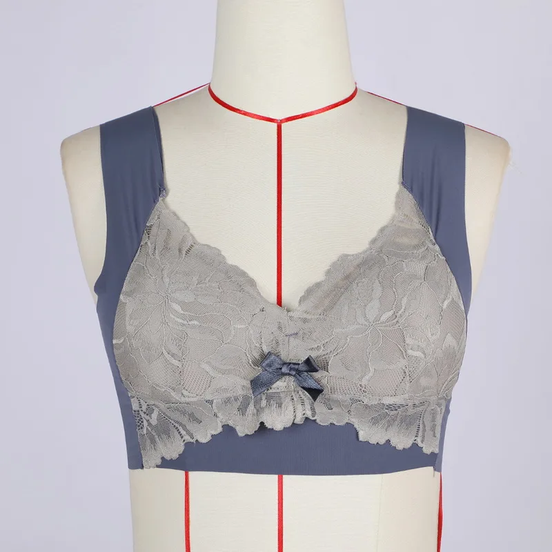 Женский мягкий бюстгальтер 2022 года привлекательный кружевной без косточек