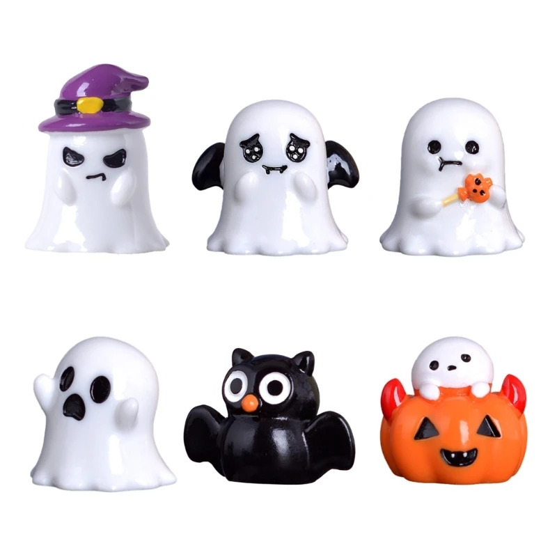 

Halloween Decorative Ornament Cartoon Pumpkin Figurine for Home and Office Desk