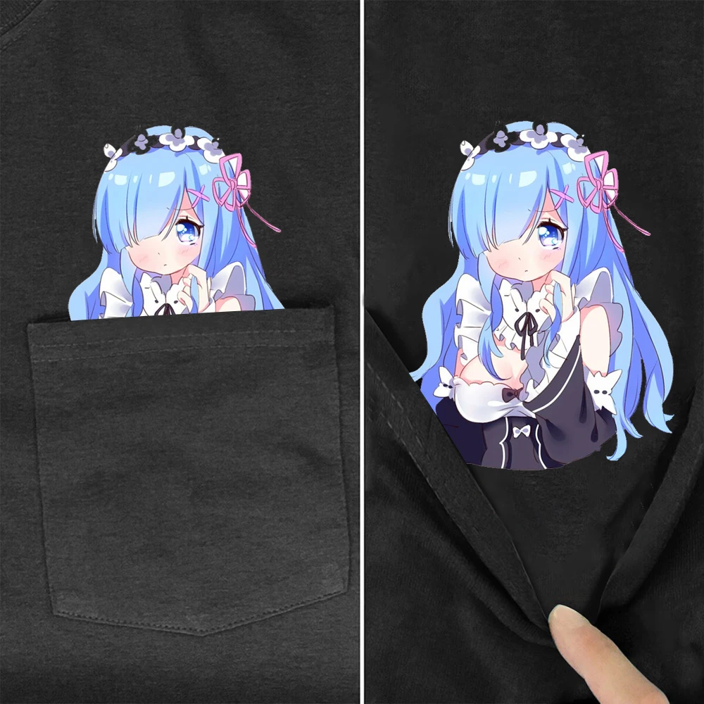 

CLOOCL Hot Anime Cotton T-Shirts Fashion Brand Pocket Cute Girls Tshirts Casual Tees Short Sleeve O-Neck Tops Graphic T Shirts