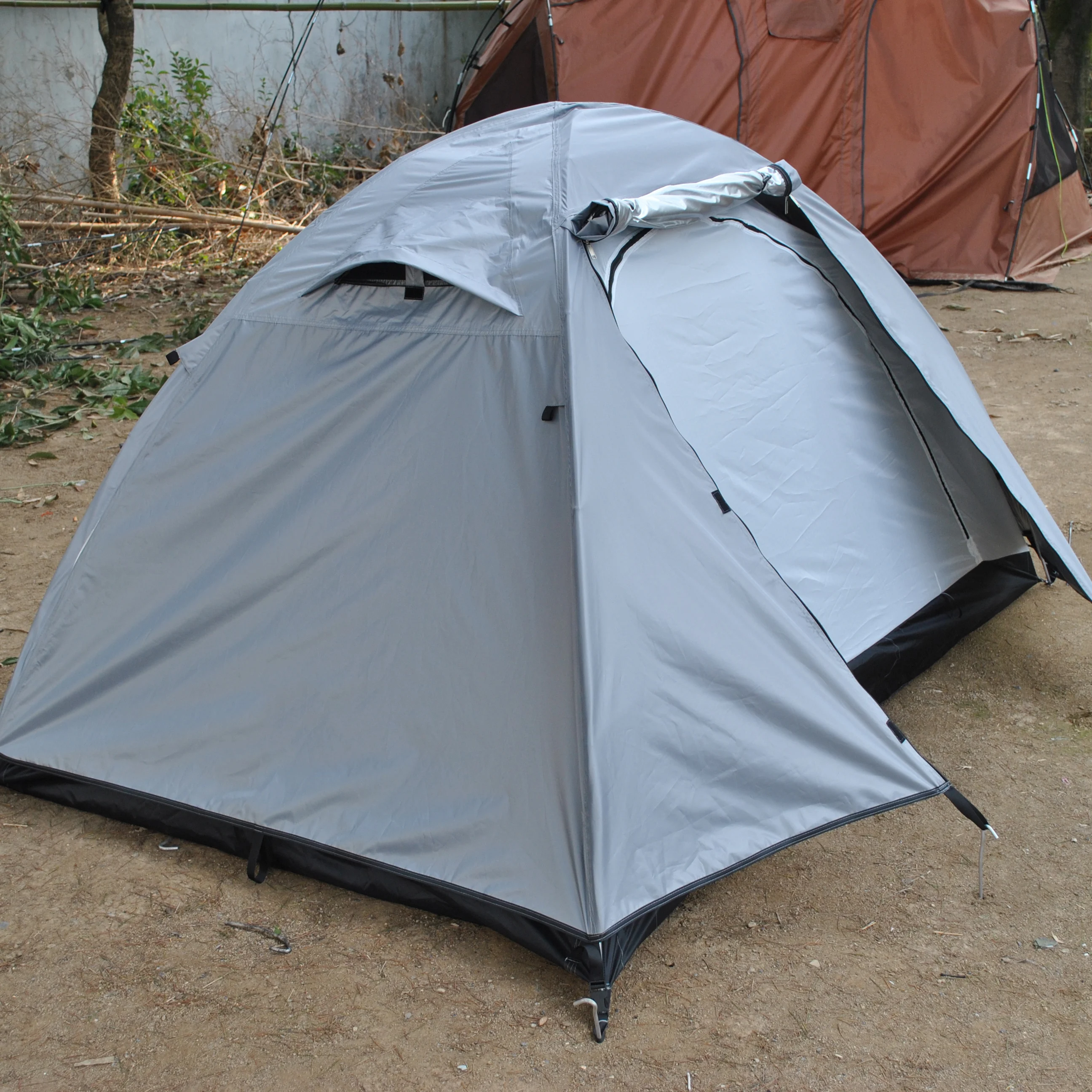 Прочная 4-сезонная палатка для 2 человек солнцезащитная с рюкзаком кемпинга CZX-745