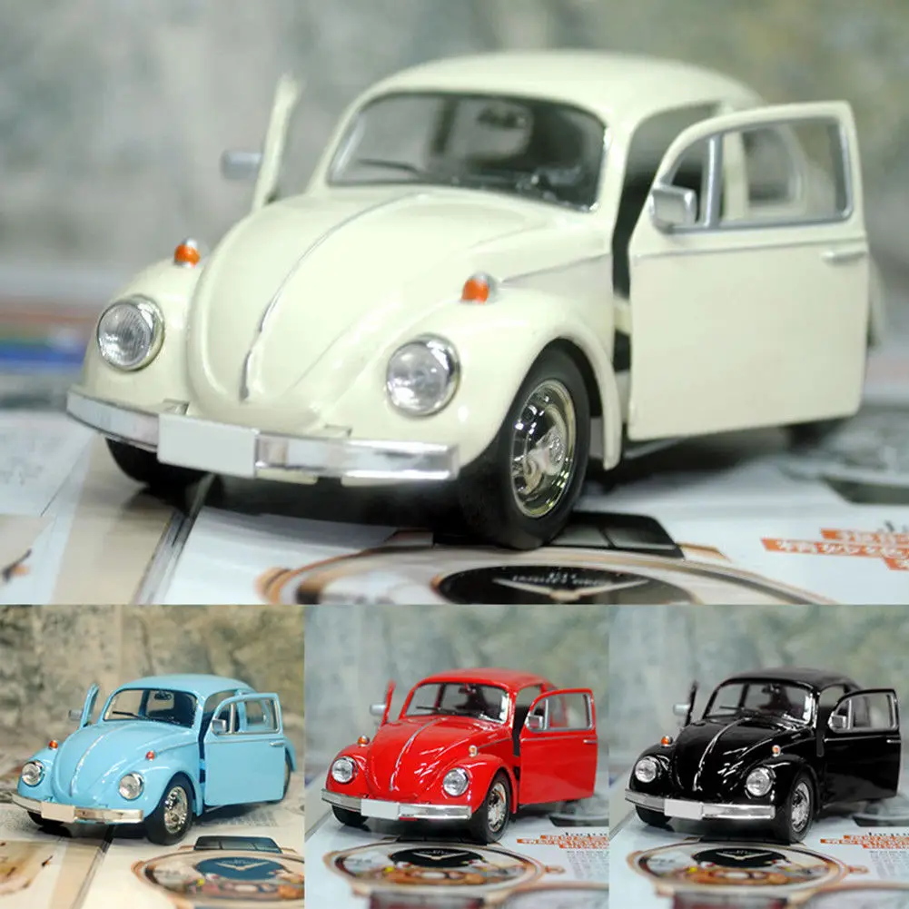 New Lovely Retro Beetle Car Model Cool Children's Toy Decoration Lovely Figurine Gift Interior Decoration Decoration Home