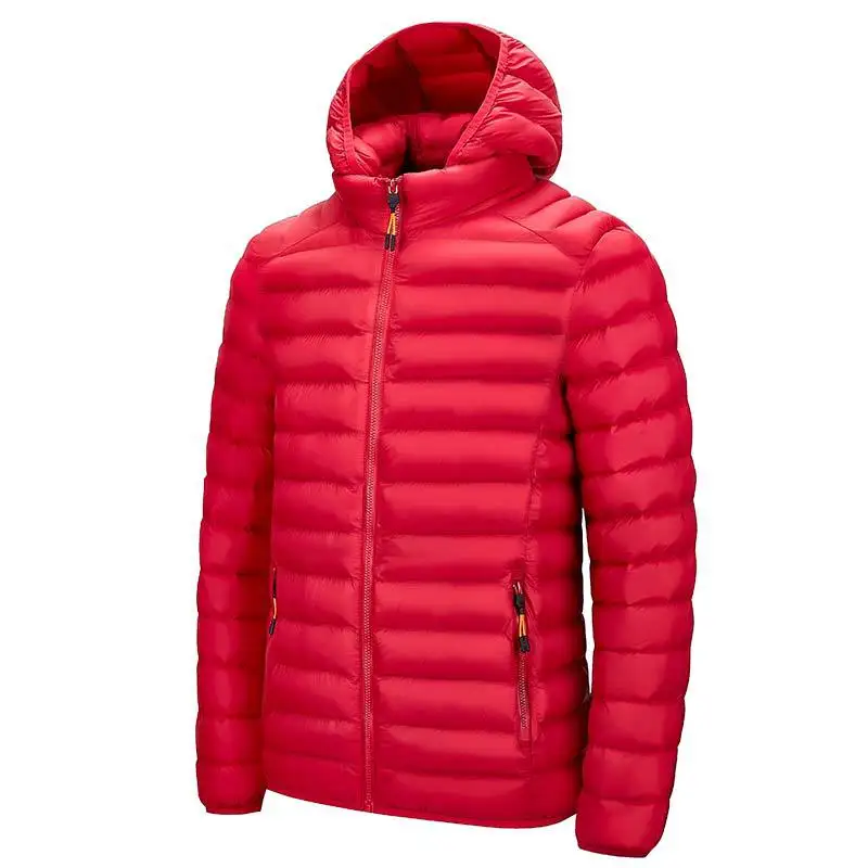 Men's All-Season Ultra Lightweight Packable Down Jacket Water and Wind-Resistant Breathable Coat Big Size Men Hoodies Jackets