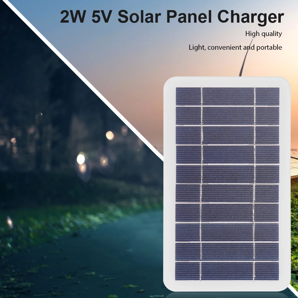 

5V 400mA Solar Panel 2W Output USB Outdoor Portable Solar System for Cell Mobile Phone Chargers Outdoor Portable Solar Charger