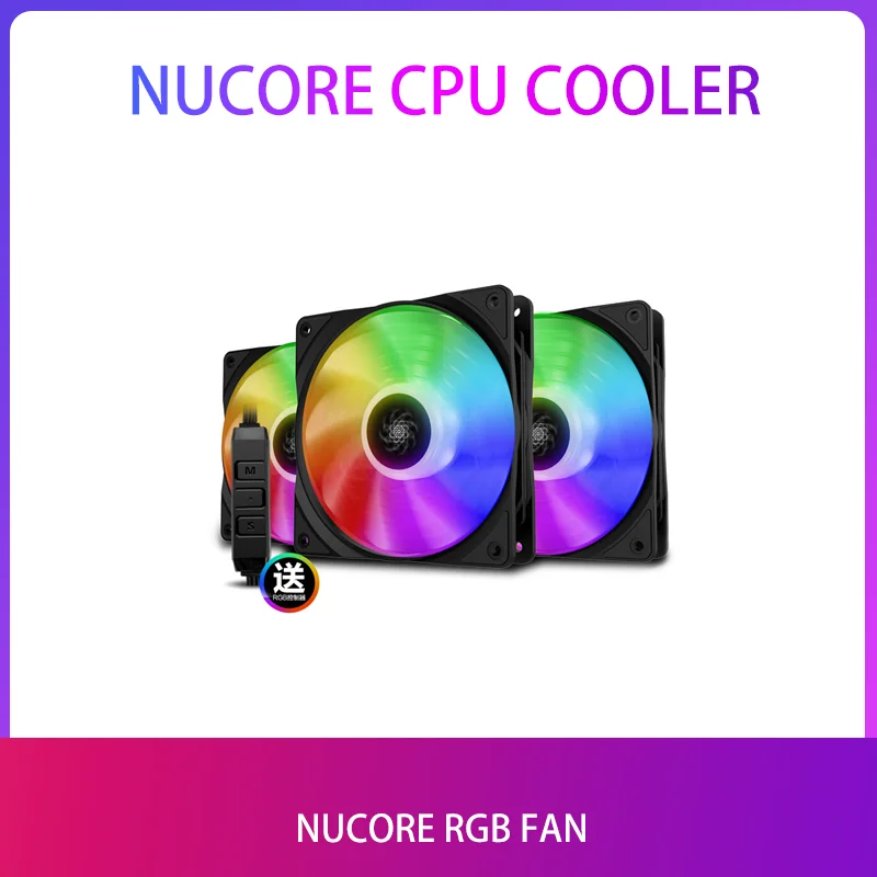 

Чехол NUCORE Kyushu Fengshen Magic Blade для компьютера, 12 см, Светодиодный контроль температуры, PWM Xuanbing 400, версия Snow Leopard для замены s