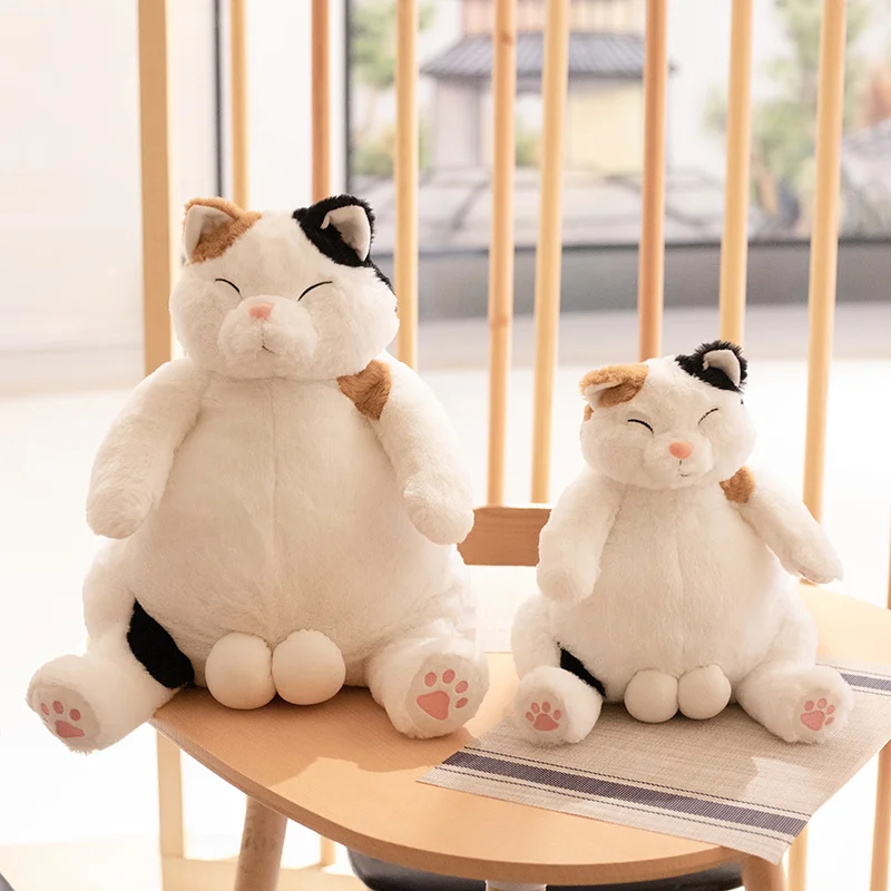 

Japanese Anime Kawaii Lazy Cat Plush Stuffed Doll Pillow Fat Blossom Cat Fashion Home Decoration Holiday Gifts 35/45cm