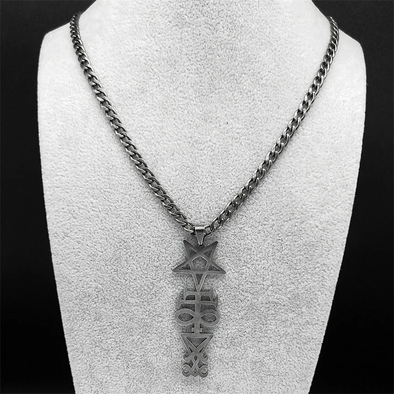 Женское/Мужское ожерелье из нержавеющей стали с подвеской-крестом