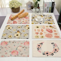 flower leaves place mats for dining table kitchen table pink kitchen accessories table placemats kitchen accessories coaster set