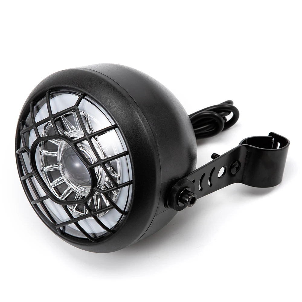 Передняя фонарь для велосипеда электровелосипеда 48 В 7 Вт фара с гудком мотоцикла