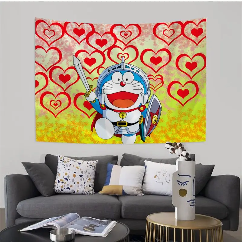 Настенный гобелен с рисунком дораэмона Богемские настенные гобелены мандала