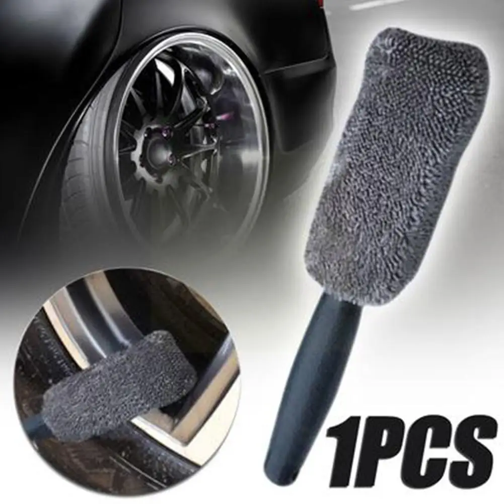 

Microfiber Car Wheel Rim Brush Car Auto Cleaning Wash Detailing Brush For Car Trunk Motorcycle Easy To Clean Car Accessorie F2S0