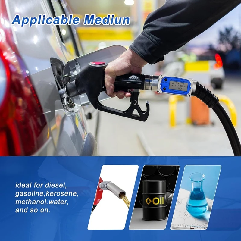 Измеритель расхода BEAU цифровой ЖК-дисплей счетчик NPT водонепроницаемый