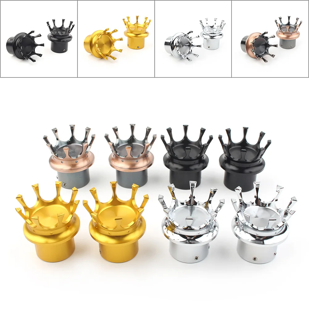 1 пара алюминиевого сплава мотоцикла гайка передней оси крышка болта Корона для