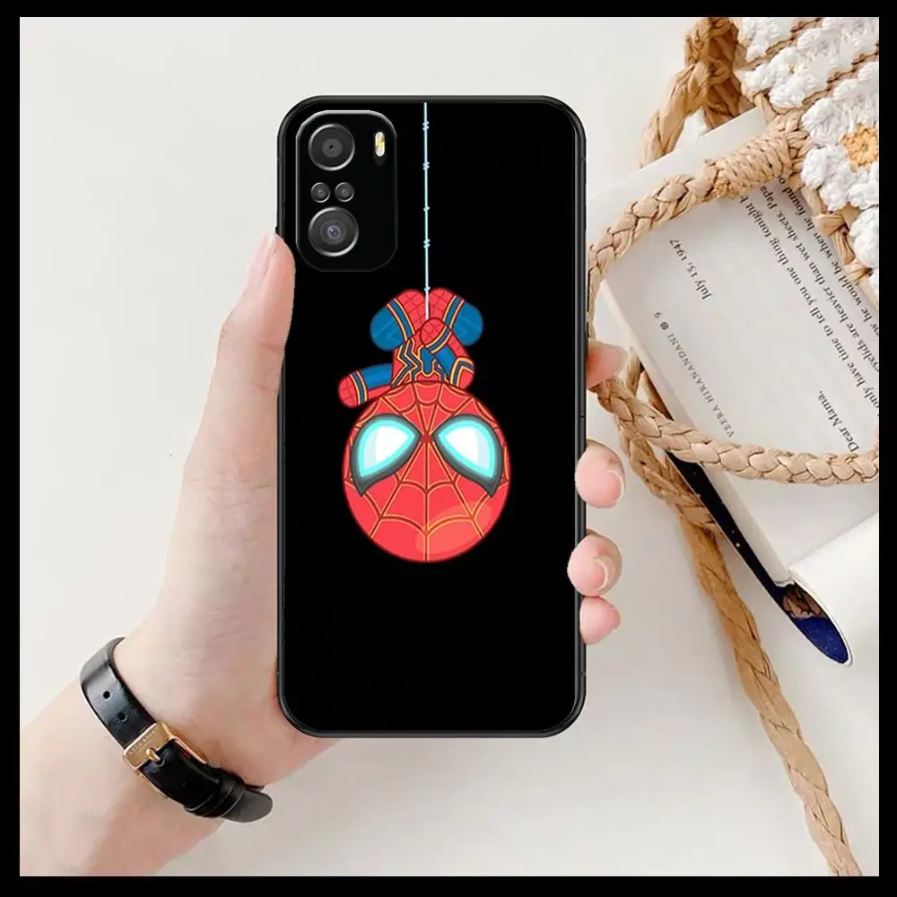 Милый чехол для телефона с изображением Человека-паука Marvel для xiaomi redmi 11 Lite pro Ultra 10 9 8 MIX 4 FOLD 10T, Черный силиконовый чехол (art.: 3920bbe35490c) - 3920bbe35490c