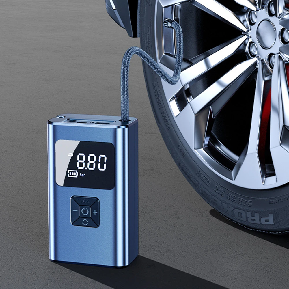 

Car Air Compressor 150PSI Portable Wireless Car Tire Inflator Smart Digital Inflatable Pump For Car Automatic Air Filler Bicycle
