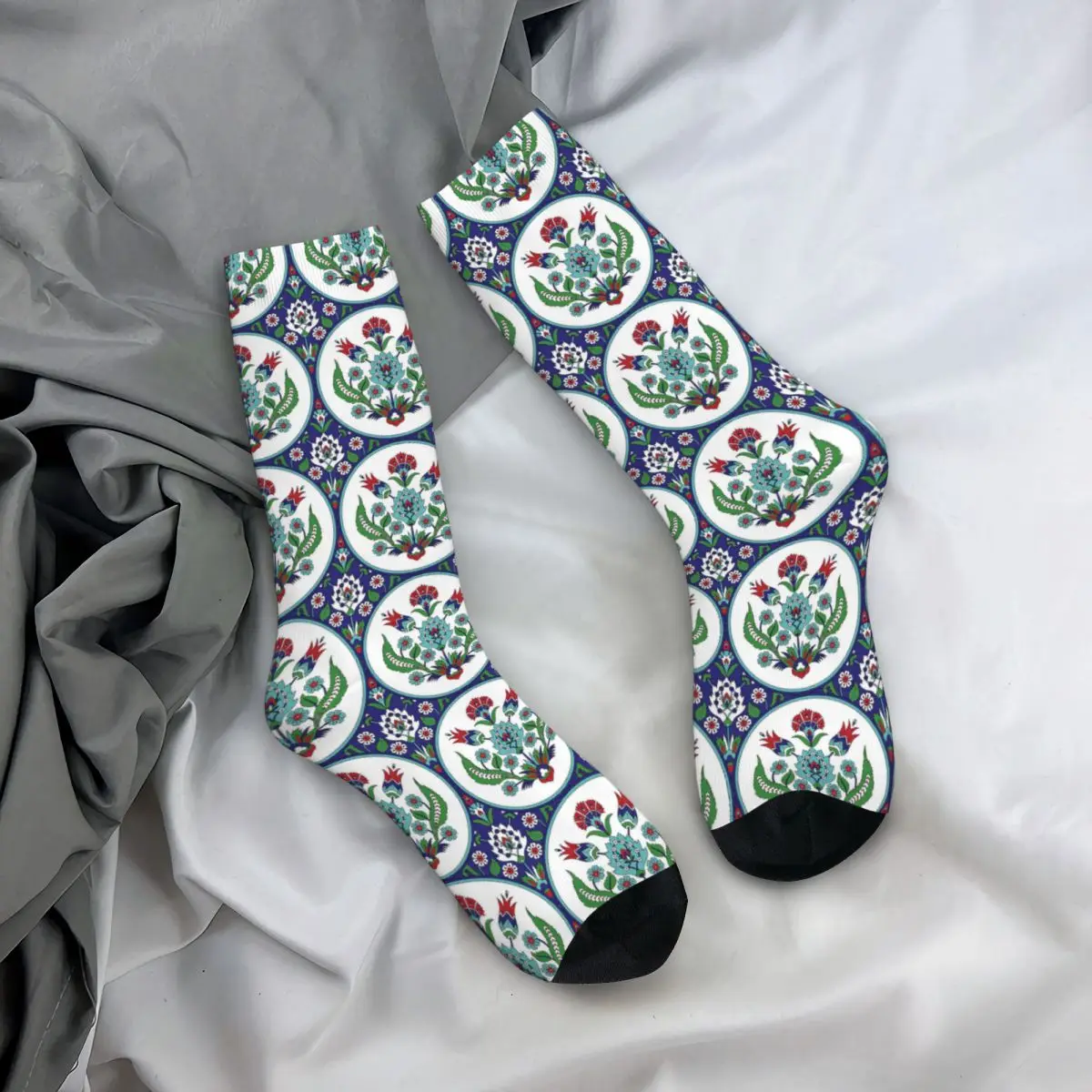 Turkish Arabic Pattern Vintage Seamless Adult Socks,Unisex socks,men Socks women Socks
