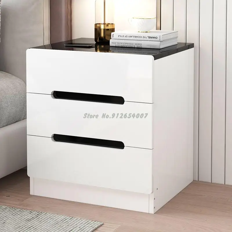Прикроватный столик простой современный маленький компактный шкафчик для