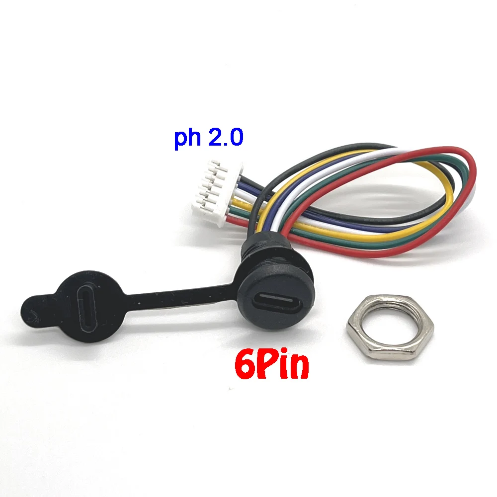 

Водонепроницаемые разъемы USB Type-C LAJQTAO 2P-6P