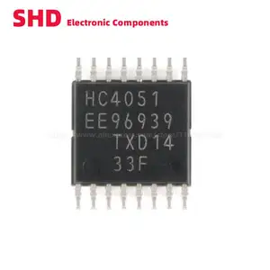 10PCS 74HC4051PW 74HC4051 HC4051 CD74HC4051PWR HJ4051 TSSOP-16 Multiplexer Switch ICs SMD IC
