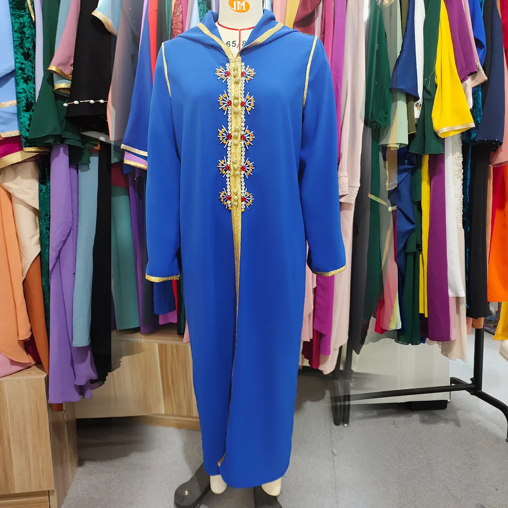 Eid Abaya Dubai Evening Dresses Kaftans for Women Muslim Long Arabic Dress Turkey Islam Djellaba Femme Caftan Marocain De Soiree