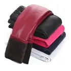 Осенне-зимние детские теплые брюки, штаны из искусственной кожи для девочек и мальчиков, облегающие леггинсы для девочек