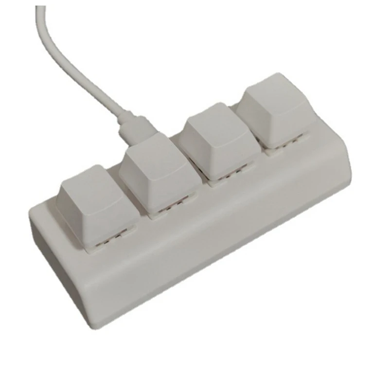 

Портативная мини-клавиатура с 4 кнопками, функция копирования и вставки, клавиатура «сделай сам» с горячими клавишами, механическая клавиат...