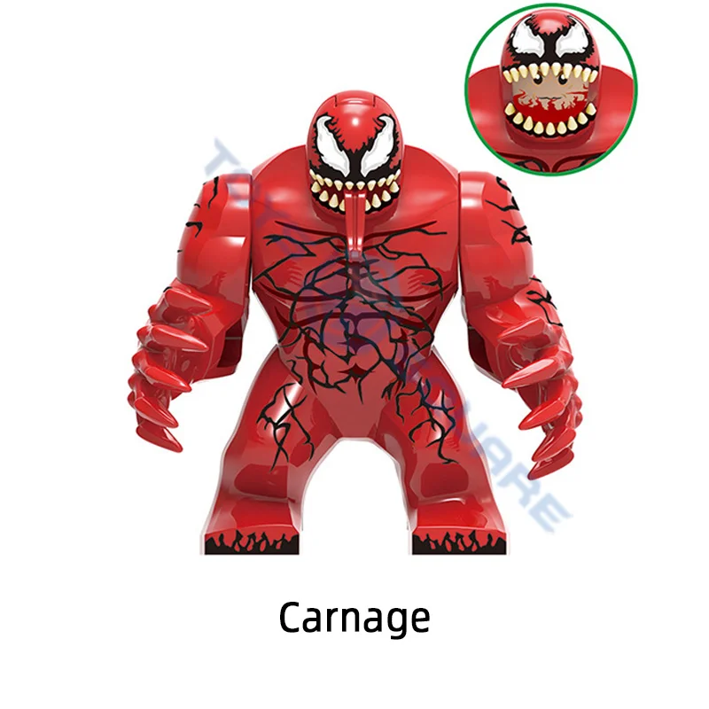 Конструктор Big Thanos Веном карнидж Халк ящерица райот Железный Патриот токсин