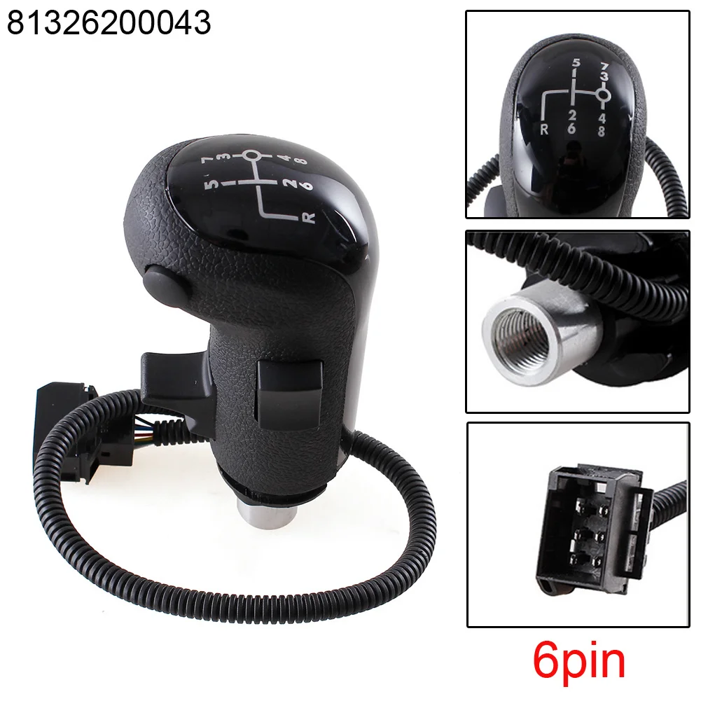 

Gear Shift Head Shift Gear Knob 6Pin 8 Speed+R 81.32620.0043 81326200043 ABS Electric Shift Knob For Truck High Quality