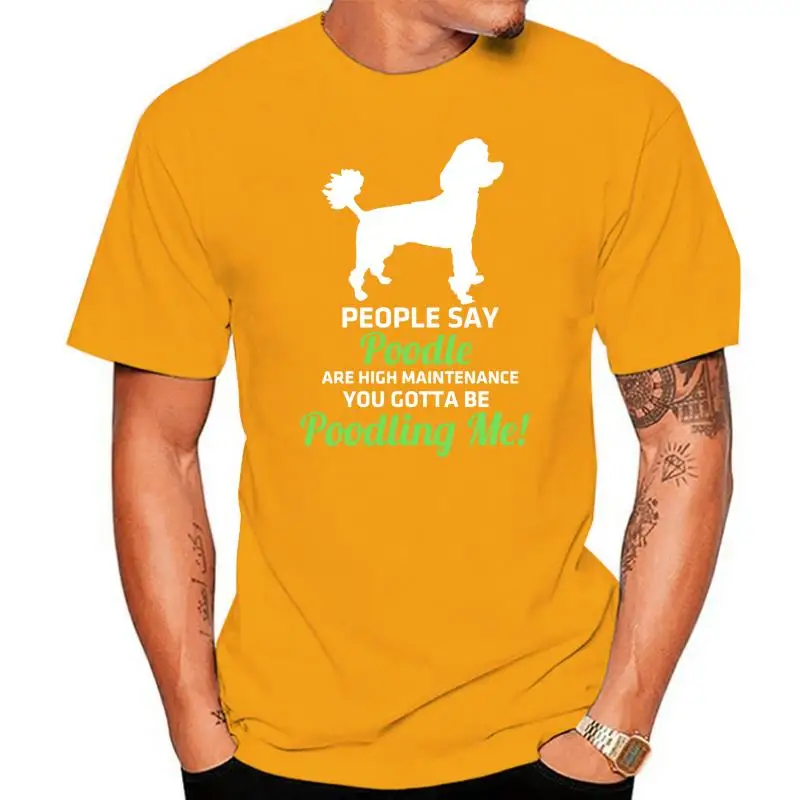 

Men's Poodle Cute Dog Gift Maintenance Dog Beauty Show t shirt Designing tee shirt round Neck Unique Graphic Comical shirt
