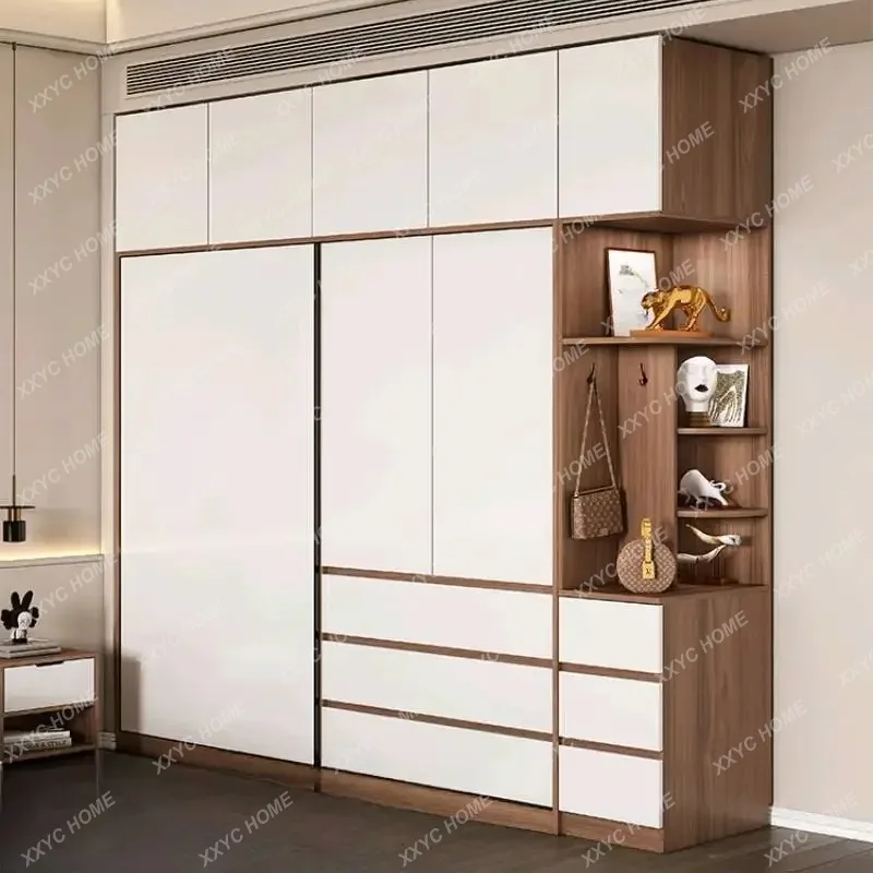 Фото HHhot распродажа, постмодернистские деревянные шкафы, ящик, открытый органайзер, идеи, домашний шкаф для спальни, шкафы для хранения, Vestidores, мебель для отелей №4