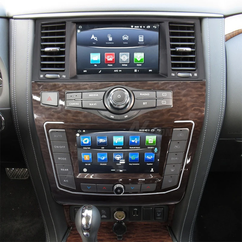

Dual screen Android Car Radio For Nissan Patrol Y62 infiniti QX80 2010-2020 car stereo multimedia player support Wireless caplay