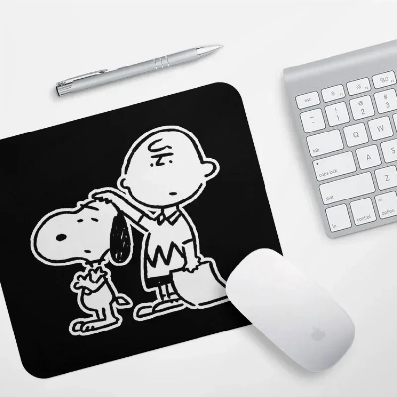 Новый Коврик для мыши в стиле аниме Snoopy нескользящий утолщенный игровой коврик