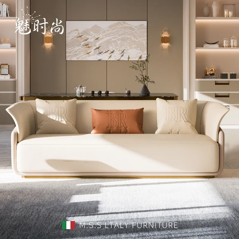 Минималистичный светлый роскошный дизайнер для большой квартиры итальянская