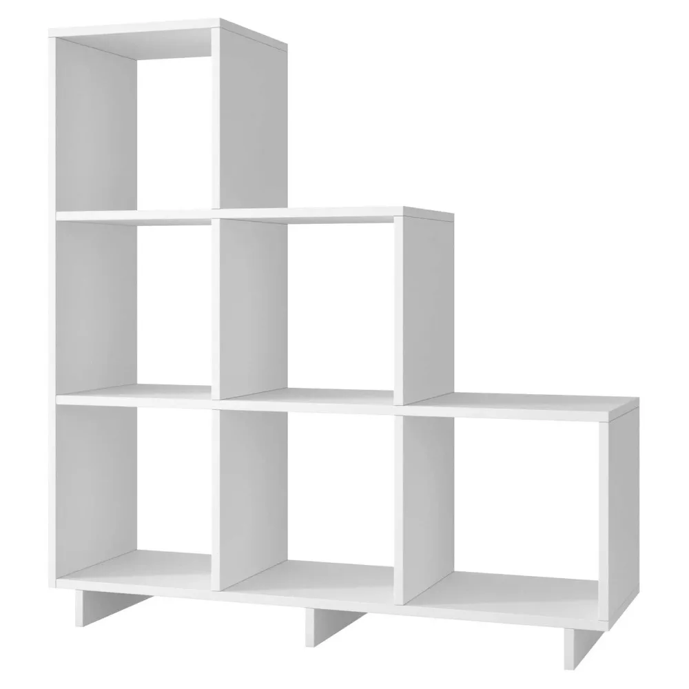 

Cascavel Stair Cubbies with 6 shelves in White Storage & Organization/Shelving