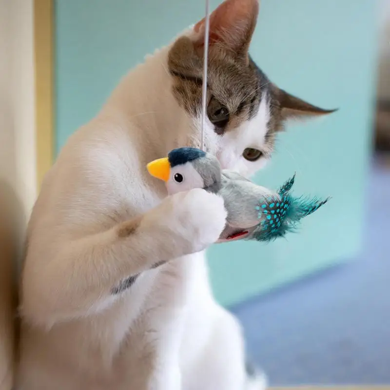 

Interactive Flying Bird Cat Toy Creative Cat Toys Safe Indoor Prey Stimulate Cat Interest In Chasing And Playing Dog Pet Toys
