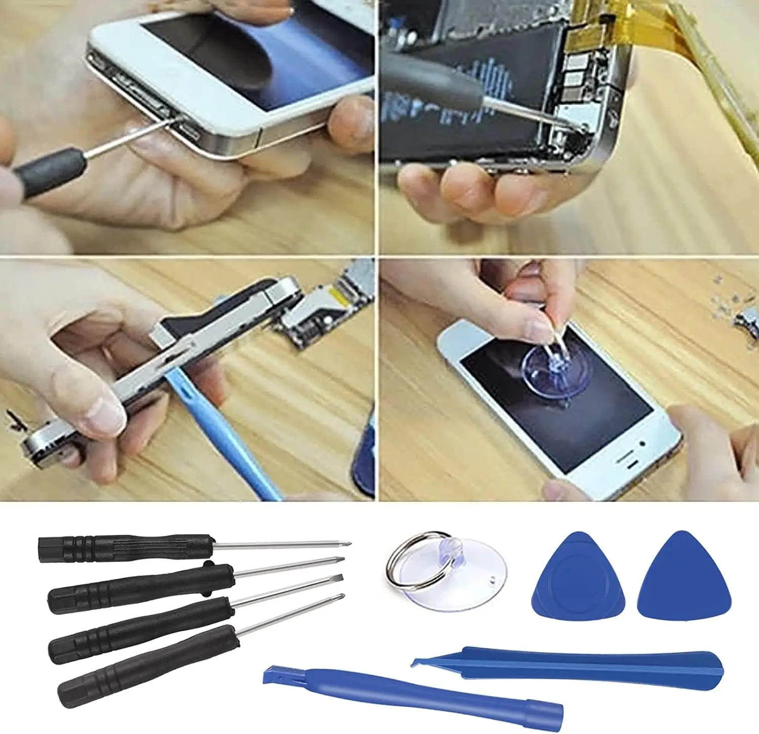 Полный внутренний комплект винтов для iPhone 6, 6P, 6S, 7, 8, X, XR, XS, 11, 12, 13, 14, 15 Pro Max, запчасти для разборки, ремонта и замены с инструментами (art.: 3920da1469a4e) - 3920da1469a4e