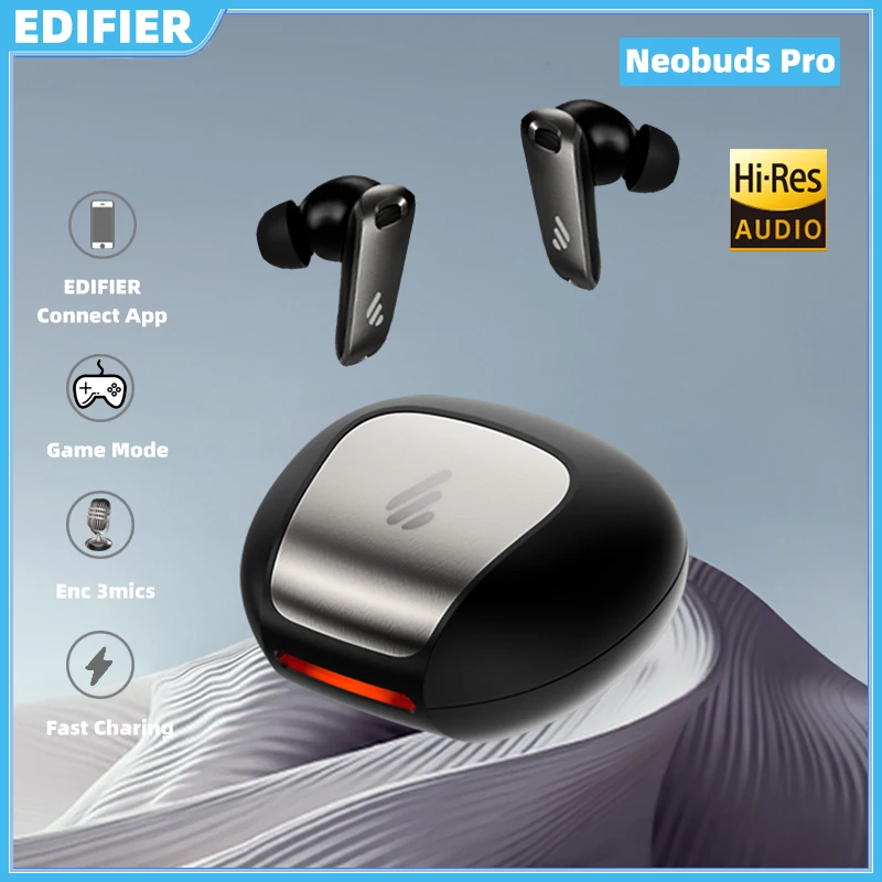 EDIFIER Neobuds Pro Hybrid ANC Hallo-Res zertifiziert mit LDAC LHDC HD Audio Codec aktive geräuschunterdrückung Wahre Wireless kopfhörer