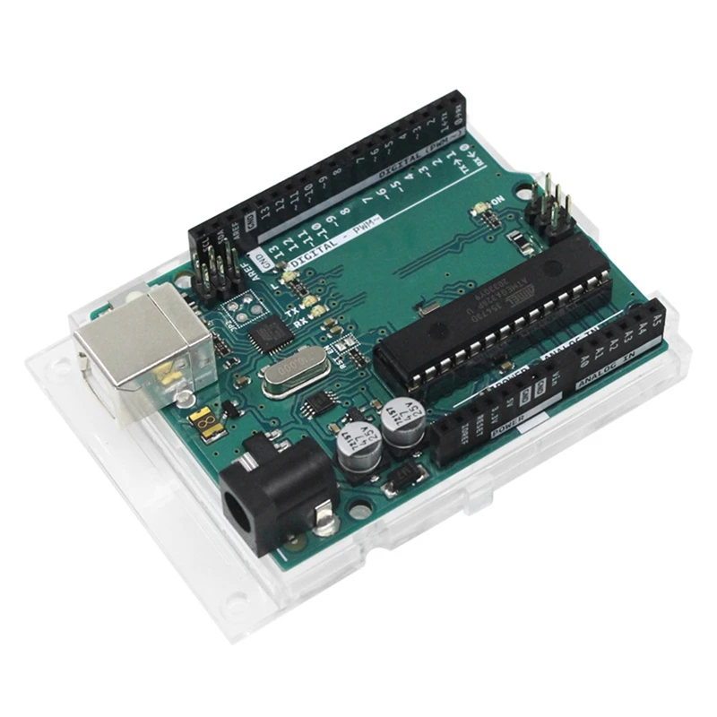 

Плата разработки Arduino UNO R3, плата разработки Atmega328p 32 КБ Arduino MCU C, Обучение языкам, зеленая материнская плата, 1 шт.