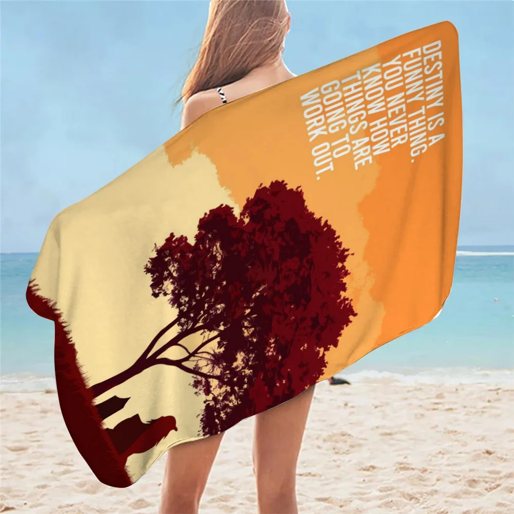 Аватар вдохновляющая Цитата полотенца для ванной из микрофибры Пляжные большие