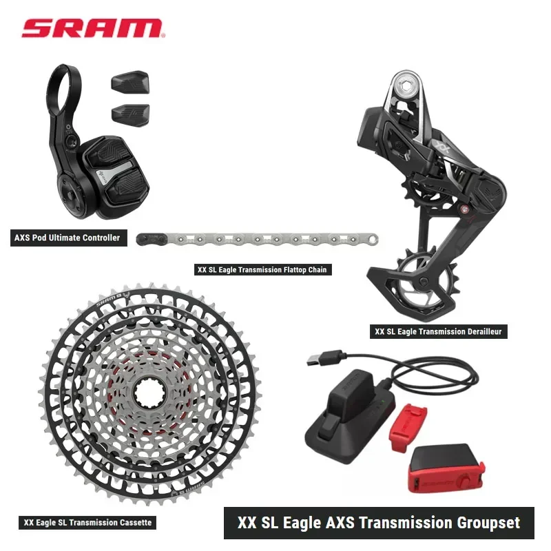 НОВИНКА 2023 года SRAM XX SL Eagle AXS Transmission Groupset T-Type переключатель 10-52t кассета Pod Ultimate