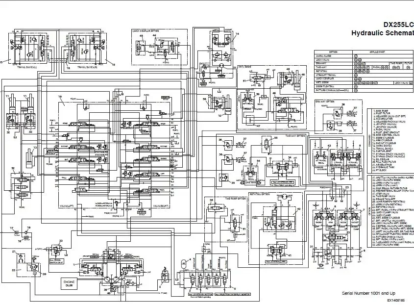 Руководство по эксплуатации Daios Doosan 2018 обслуживание и диаграммы проводов для