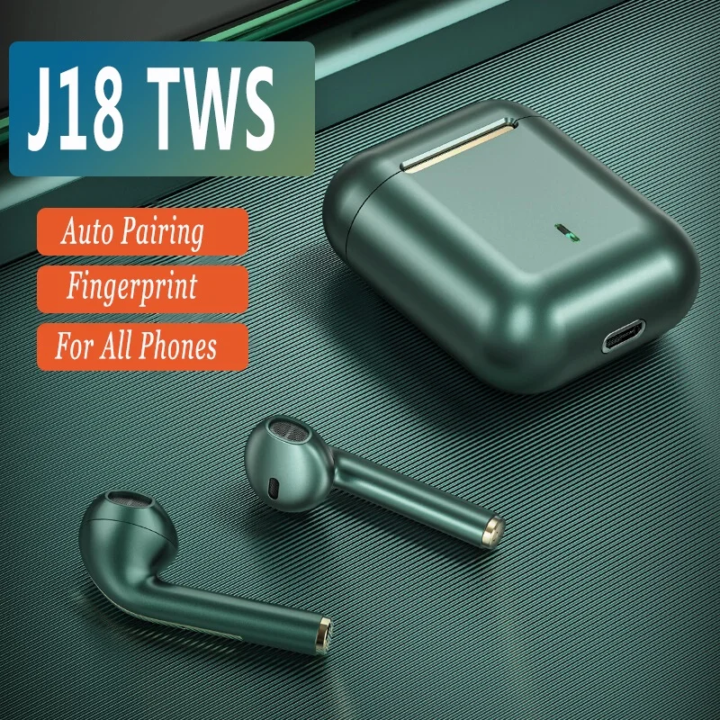 

J18 Pro Wireless Headphones With Microphone Stereo TWS Bluetooth 5.0 Earphones Ear buds Handfree Sport Headset EarBuds