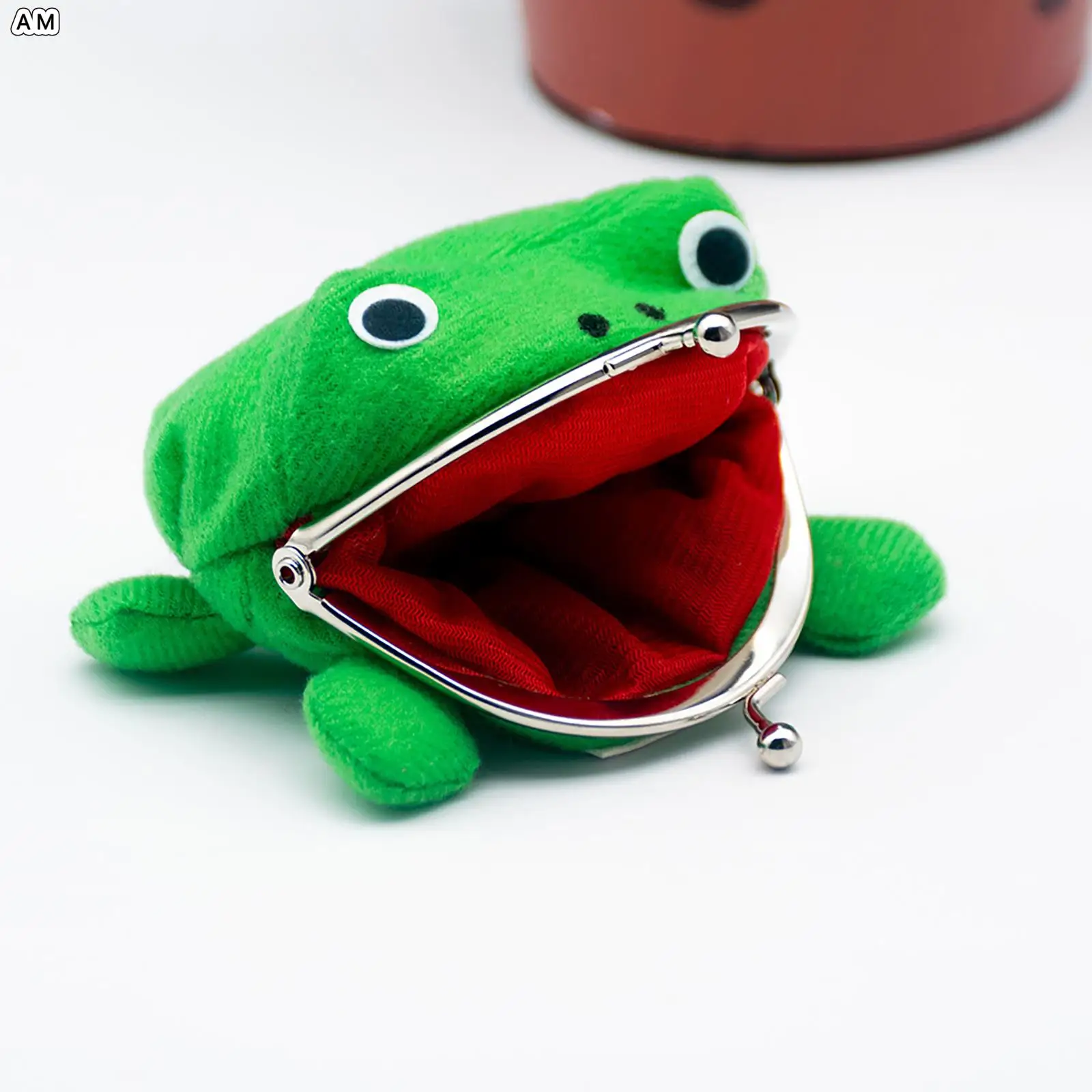 Anime  Frog Wallet Cartoon Plush Wallet Coin Purse Manga PP Cotton Wallet Cute Purse Coin Holder Keychain Plush Toy Gift