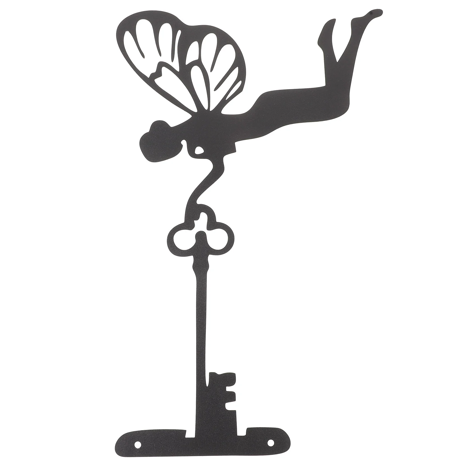 

Lawn Statues Garden Decorative Sculpture Fairy Silhouette Wall Accessories Tree Metal