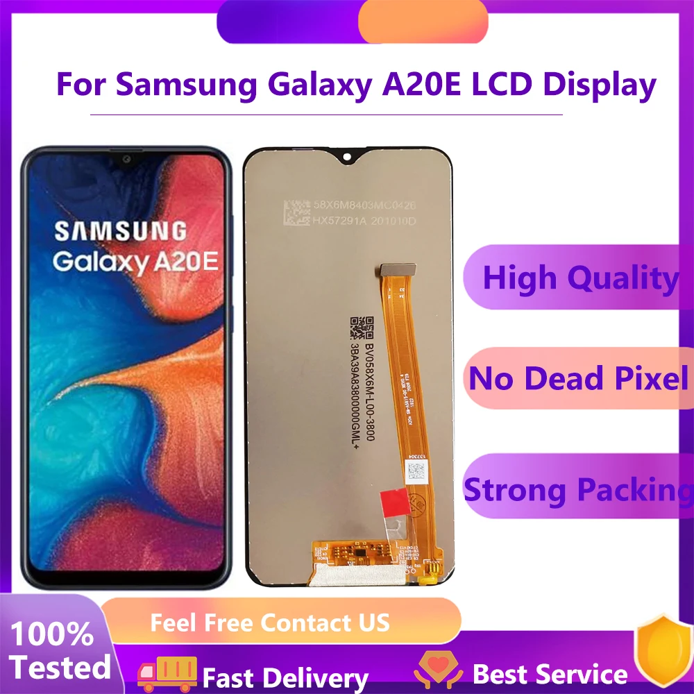 ЖК-дисплей INCELL AAA +++ для Samsung A20e A202, ЖК-дисплей для Samsung A202, A202F, сменный сенсорный экран с цифровым преобразователем в сборе